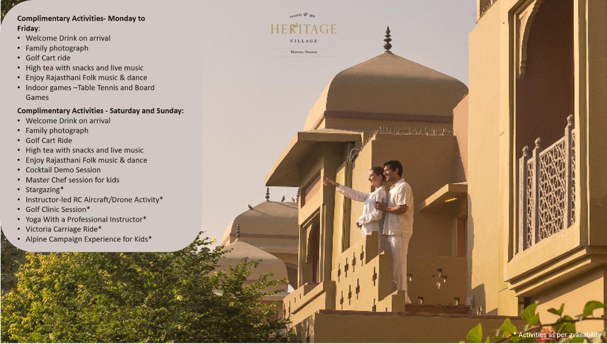 Heritage Village Resort & Spa Manesar-Gurgaon Eksteriør billede