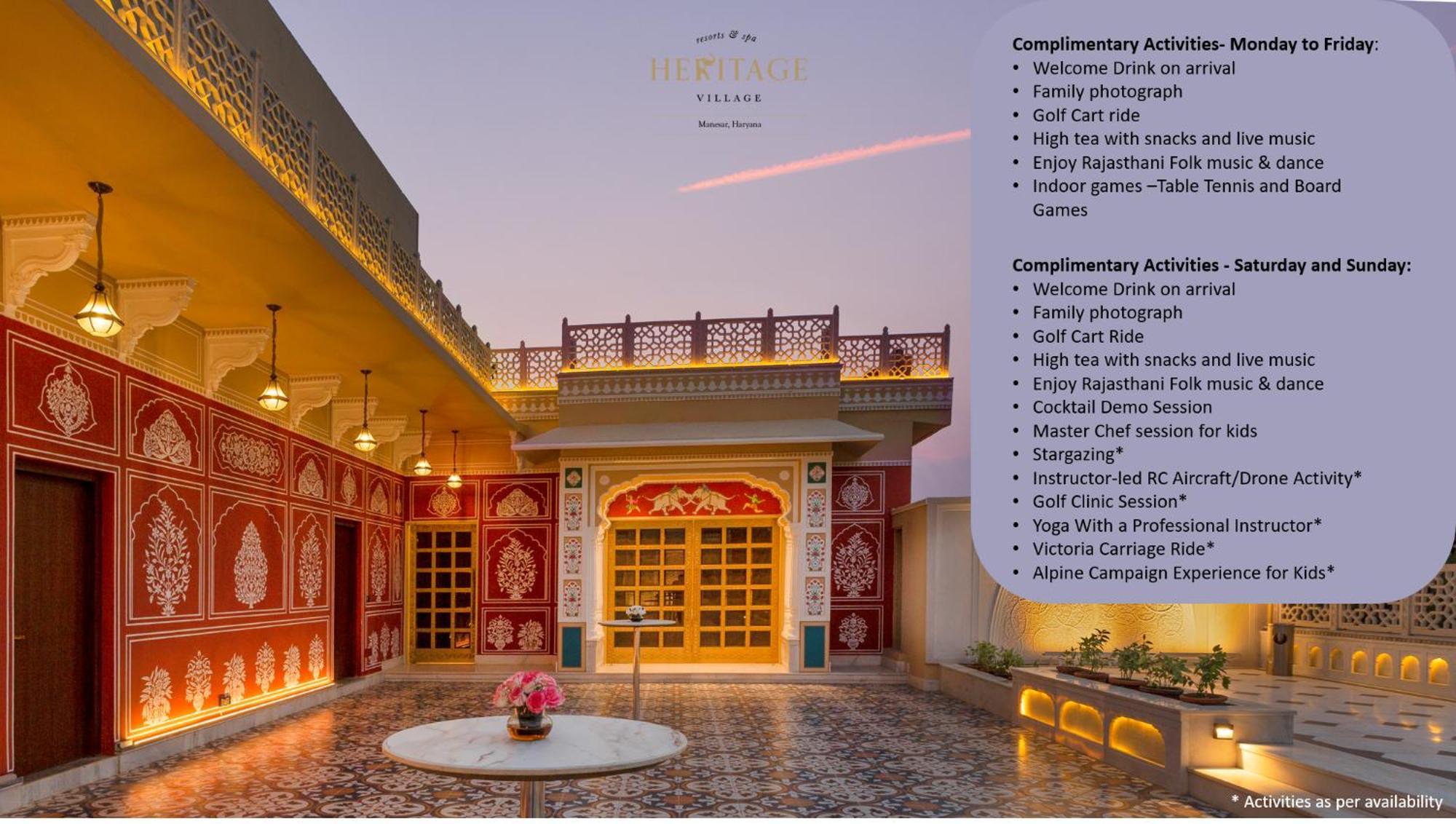 Heritage Village Resort & Spa Manesar-Gurgaon Eksteriør billede